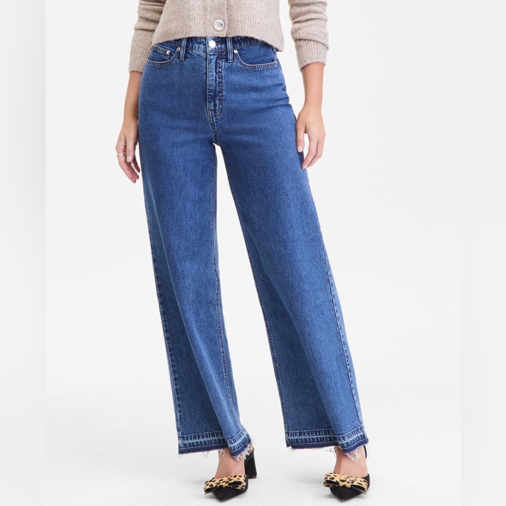 ON 34th Women’s High-Rise Blue Wide-Leg Jeans